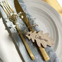 Personalised Wedding Place Setting Laser Cut Leaves, thumbnail 7 of 8