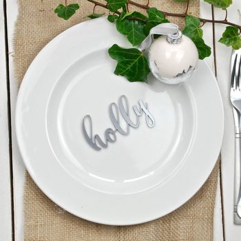 Personalised Gold And Silver Wedding Place Settings, 3 of 4