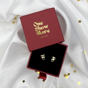 Sterling Silver Comedy And Tragedy Earrings, 2 of 6