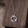 Forget Me Not And Butterfly Wreath Necklace, thumbnail 7 of 11