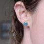 Real Birthstone Stud Earrings, thumbnail 4 of 7