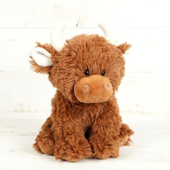 Birth Cerficate Highland Cow Soft Toy Set Gift Boxed, 4 of 7