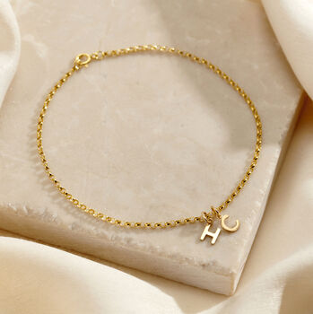 Petite 9ct Gold Multi Initial Bracelet, 3 of 6