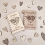 Personalised Wooden Valentine’s Card – Keepsake Gift, thumbnail 8 of 9