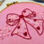 Pink Beaded Bow Embroidery Kit, thumbnail 4 of 6