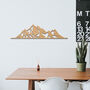 Minimalist Mountain Range Art: Wooden Geometric Decor, thumbnail 6 of 9