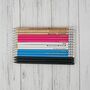 Engraved Personalized Mix Colours Pencils, thumbnail 9 of 10