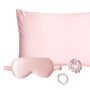 Silk Addict 100% Mulberry Silk Pale Pink Gift Set, thumbnail 2 of 7