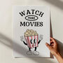 Watch More Movies Retro Print, thumbnail 3 of 4