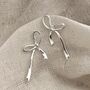 Sterling Silver Or Gold Plated Bow Earrings, thumbnail 1 of 4