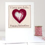 Personalised Love Heart Anniversary Or Valentines Card, thumbnail 1 of 12