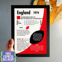 Personalised 50th Birthday Gift For Rugby Fans, thumbnail 1 of 6