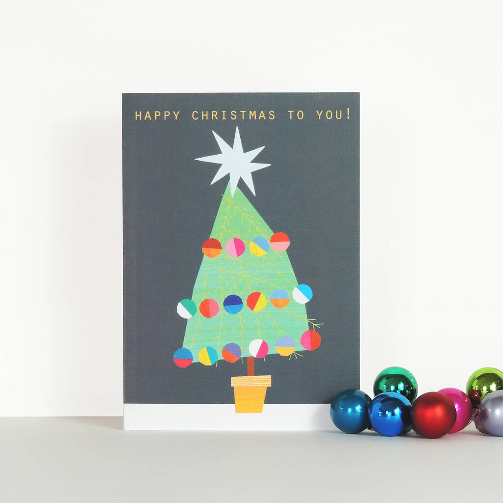 Bold Christmas Tree Card By Kali Stileman Publishing ...