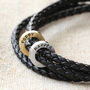 Men's Personalised Double Cord Wrap Bracelet, thumbnail 4 of 8