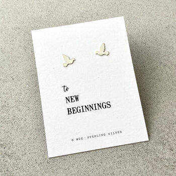 Silver Dove Earrings. New Beginnings, 3 of 4