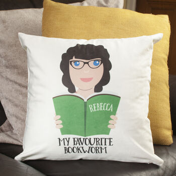 Personalised Cushion Gift For Book Lovers, 3 of 7