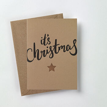 'It’s Christmas' Letterpress Card, 2 of 3