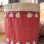 Organic Cotton Canvas Storage Basket, Childrens Toy Bag, thumbnail 1 of 8