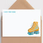 Roller Skate Note Cards With Envelopes, thumbnail 1 of 2