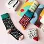 Personalised Dalmatian Colour Block Socks In A Box, thumbnail 1 of 10