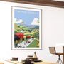 Peak District Cycling Poster, thumbnail 4 of 8