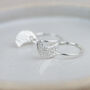 Sterling Silver Textured Moon Charm Hoops, thumbnail 1 of 3