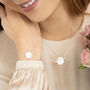 Martha Disc And Bar Personalised Bracelet, thumbnail 3 of 12