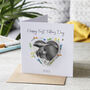 First Father's Day Photo Wooden Magnet Card, thumbnail 1 of 4