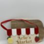 Personalised Wooden Play Kitchen Market Fruit Shop Sign Montessori Pretend Play Accessory, thumbnail 5 of 6