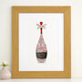 Personalised Ruby Anniversary Champagne Word Art, thumbnail 3 of 9