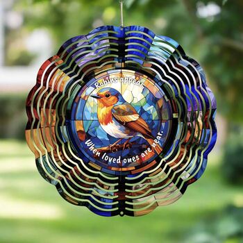 Memorial Robin Wind Spinner, 9 of 9