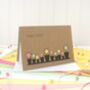 Personalised Happy Easter Card With Flower Pots, thumbnail 7 of 7
