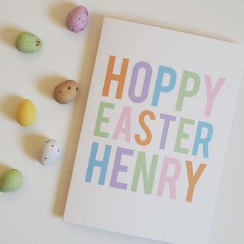 Personalised Children's Hoppy Easter Card, 3 of 3