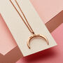 Personalised Crescent Horn Necklace, thumbnail 3 of 9