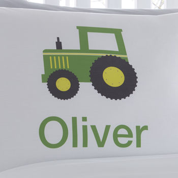 Farm Tractor Personalised Pillowcase, 2 of 5