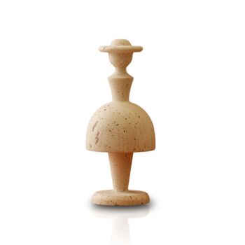 Female Silhouette Travertine Sculpture, 2 of 2