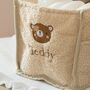 Personalised Teddy Bear Face Borg Nappy Caddy, thumbnail 3 of 5