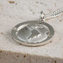 Globe St Christopher Personalised Travel Necklace, thumbnail 7 of 12