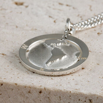 Globe St Christopher Personalised Travel Necklace, 7 of 12
