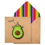 Handmade Personalised Fun Avocado Birthday Card, thumbnail 1 of 5