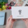 'Congratulations' Fresh Flower And Card Letterbox Gift, thumbnail 4 of 11