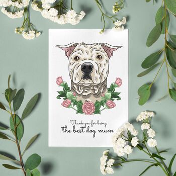 Personalised American Pitbull Terrier Birthday Card, 10 of 12