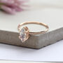 Odele 9ct Rose Gold Marquise Moonstone Ring, thumbnail 7 of 8