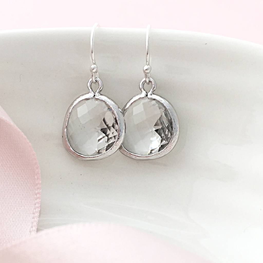 April Birthstone Drop Earrings By Sophie Jones Jewellery ...