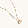 Mini Double Letter Necklace Silver Or Gold Vermeil Plated, thumbnail 2 of 6