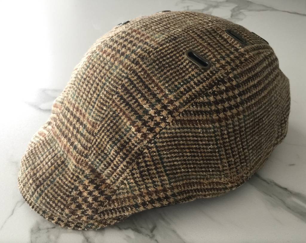 tweed cycling cap