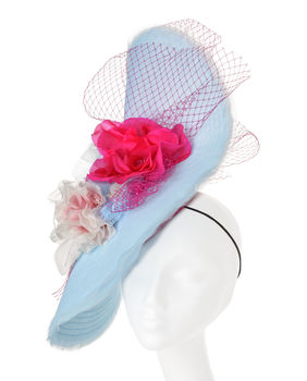 Large Wedding And Races Hat 'Madame Butterfly', 7 of 10