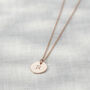 Personalised Initial Disc Necklace, thumbnail 2 of 10