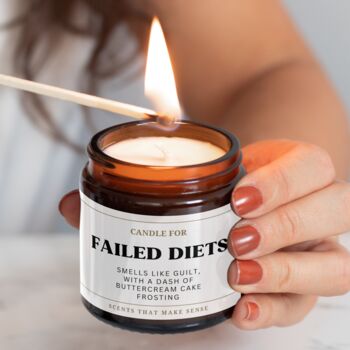 Funny Candle For Failed Diets Birthday Gift For Friends, 4 of 6