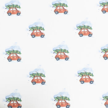 Premium Quality Coming Home For Christmas Car Gift Wrapping Paper, Superior Thickness, 2 of 3